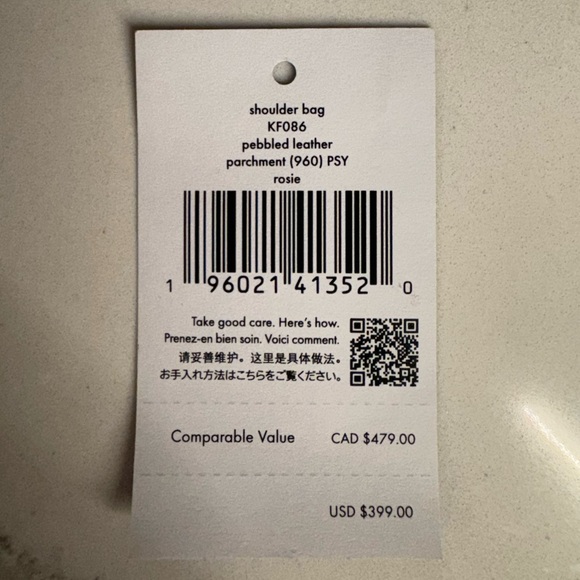 Kate Spade Ivory Shoulder Bag with Coin Pouch - Picture 2 of 5